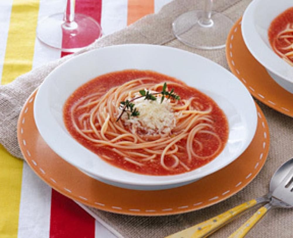 トマト スープ パスタ